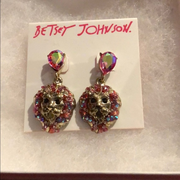 Betsey Johnson Jewelry - Final price! Betsey Johnson lion earrings